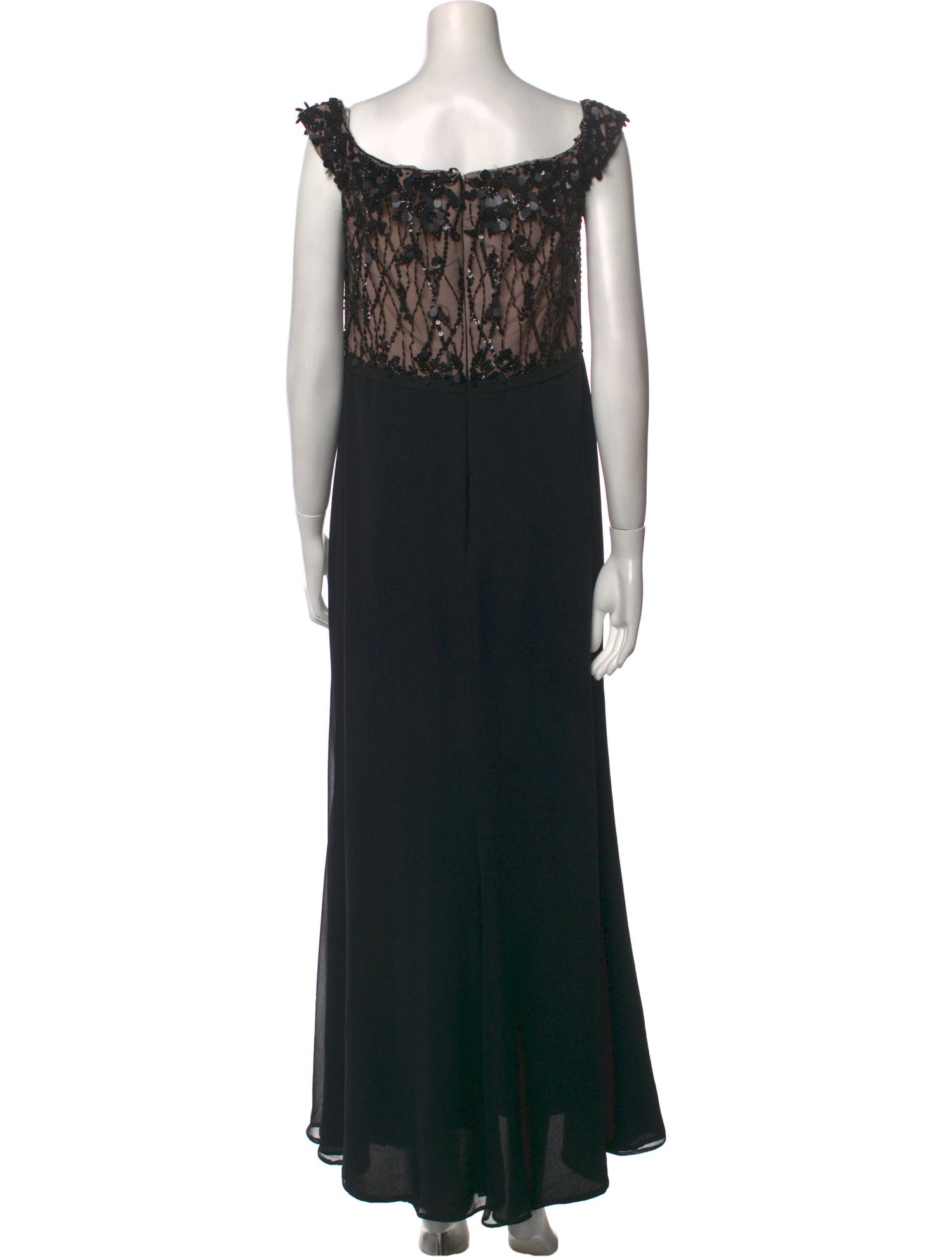Pronovias V-Neck Long Dress